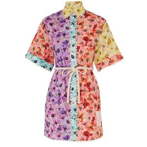 NWT Zimmermann Lightburst Trimmed Shirt dress, size 0 / XS